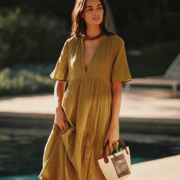 Anthropologie Dresses & Skirts - Anthropologie Mustard Maxi Dress